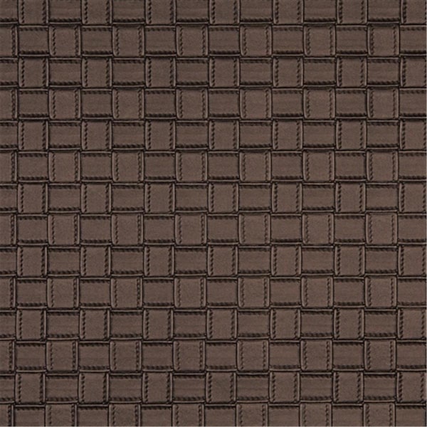 Designer Fabrics 54 in. Wide Bronze- Metallic Basket Woven Upholstery Faux Leather G661 - main